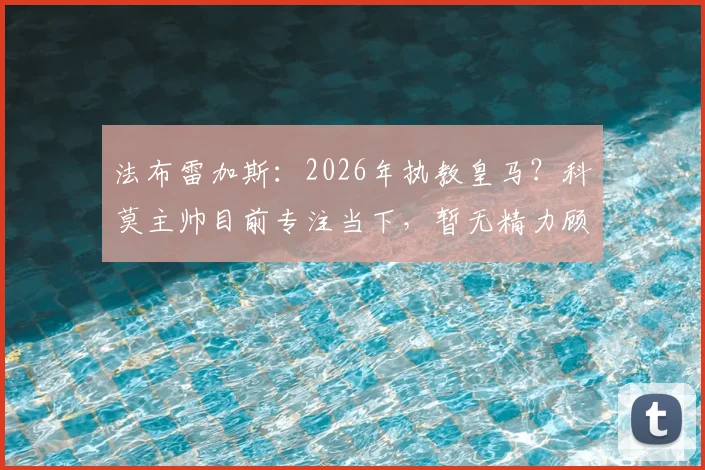 法布雷加斯：2026年执教皇马？科莫主帅目前专注当下，暂无精力顾及其他球队