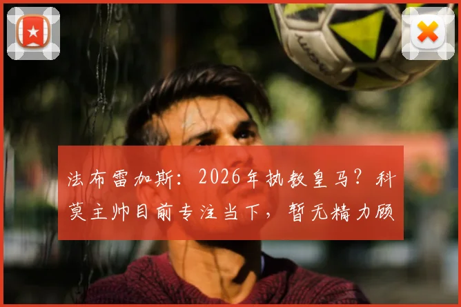 法布雷加斯：2026年执教皇马？科莫主帅目前专注当下，暂无精力顾及其他球队